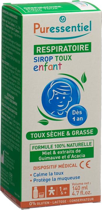 Produktbild Puressentiel Atemwege Hustensirup Kind, 140 ml (1 Stück)