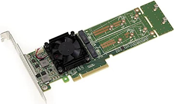Produktbild Kalea-informatique PCIe 3.0 x8 Controllerkarte für 2 M.2 NVMe SSDs mit PLX PEX 8747-Chipset