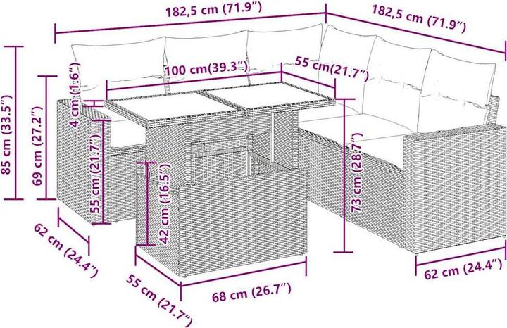 Produktbild vidaXL Kaylani