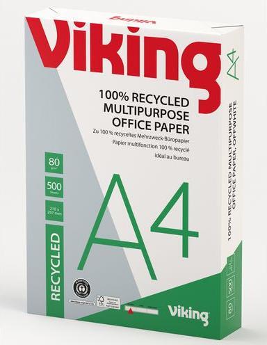 Actual product image Office Depot Recycled paper A4 80g/sqm (80 g/m², 500 x, 21 x 29.7 cm)