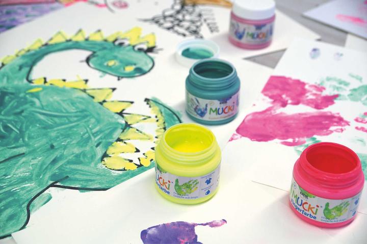 Actual product image Mucki Squeaky Finger Paint (150 ml)