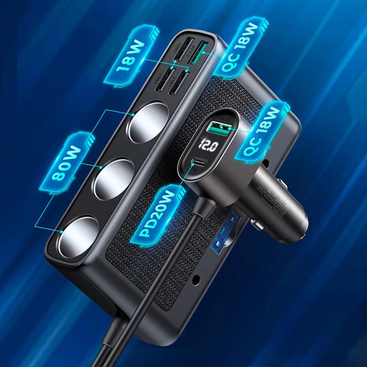 Actual product image Joyroom Multiport Car Cigarette Lighter