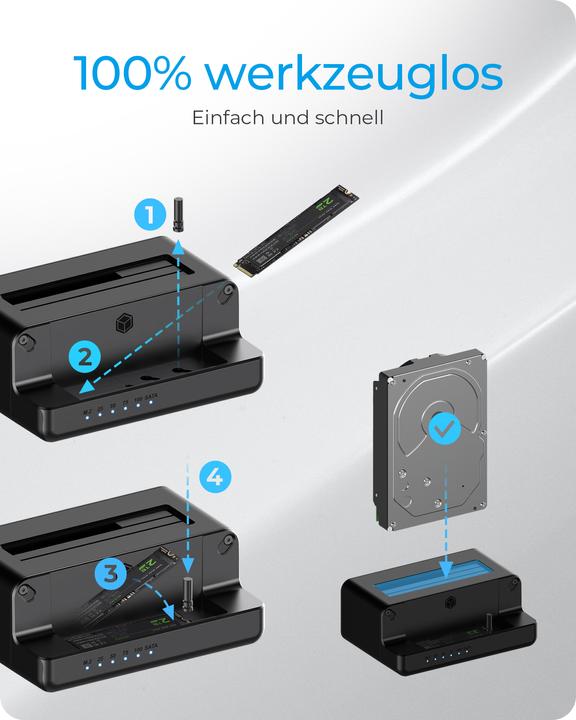 Immagine prodotto Icy Box IB-2914MSCL-C31 (2.5", M.2 2242, M.2 2260)