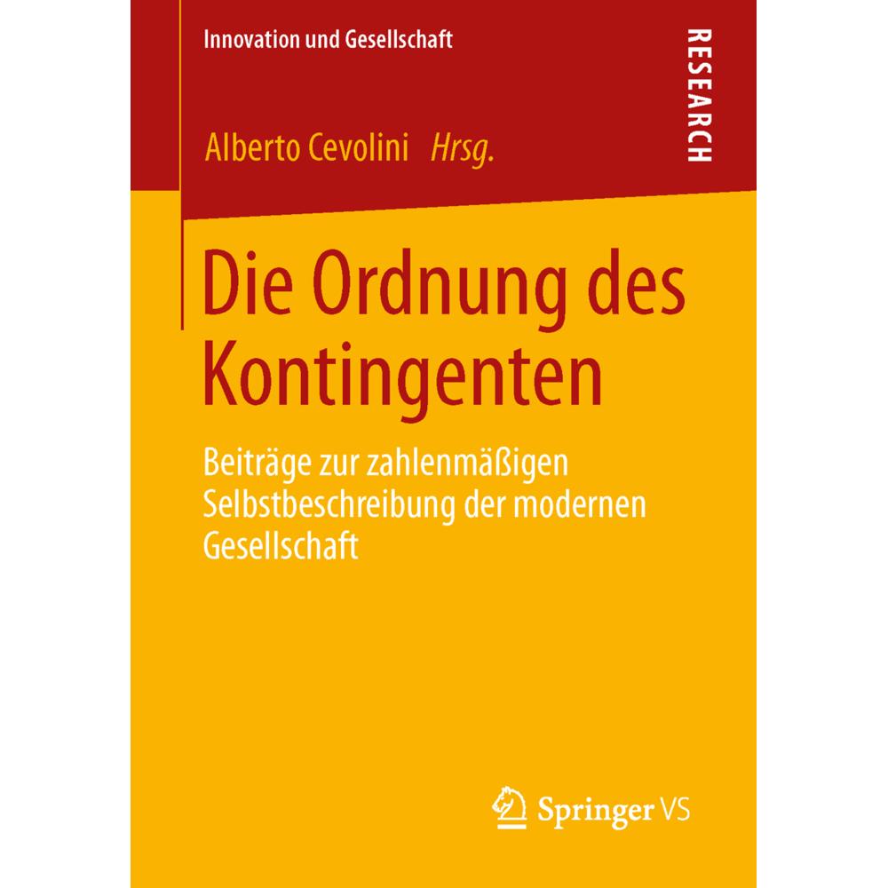 Thumbnail - Die Ordnung des Kontingenten, Fachbücher von Alberto Cevolini