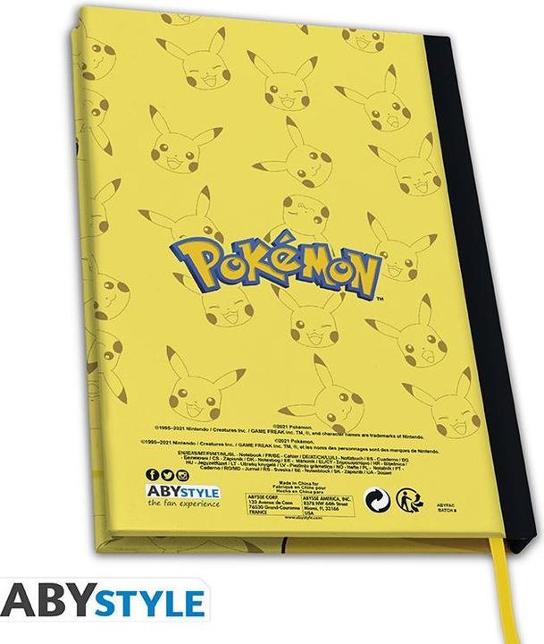 Image du produit ABYstyle Pokemon - Pikachu (A5, À rayures, Couverture rigide)