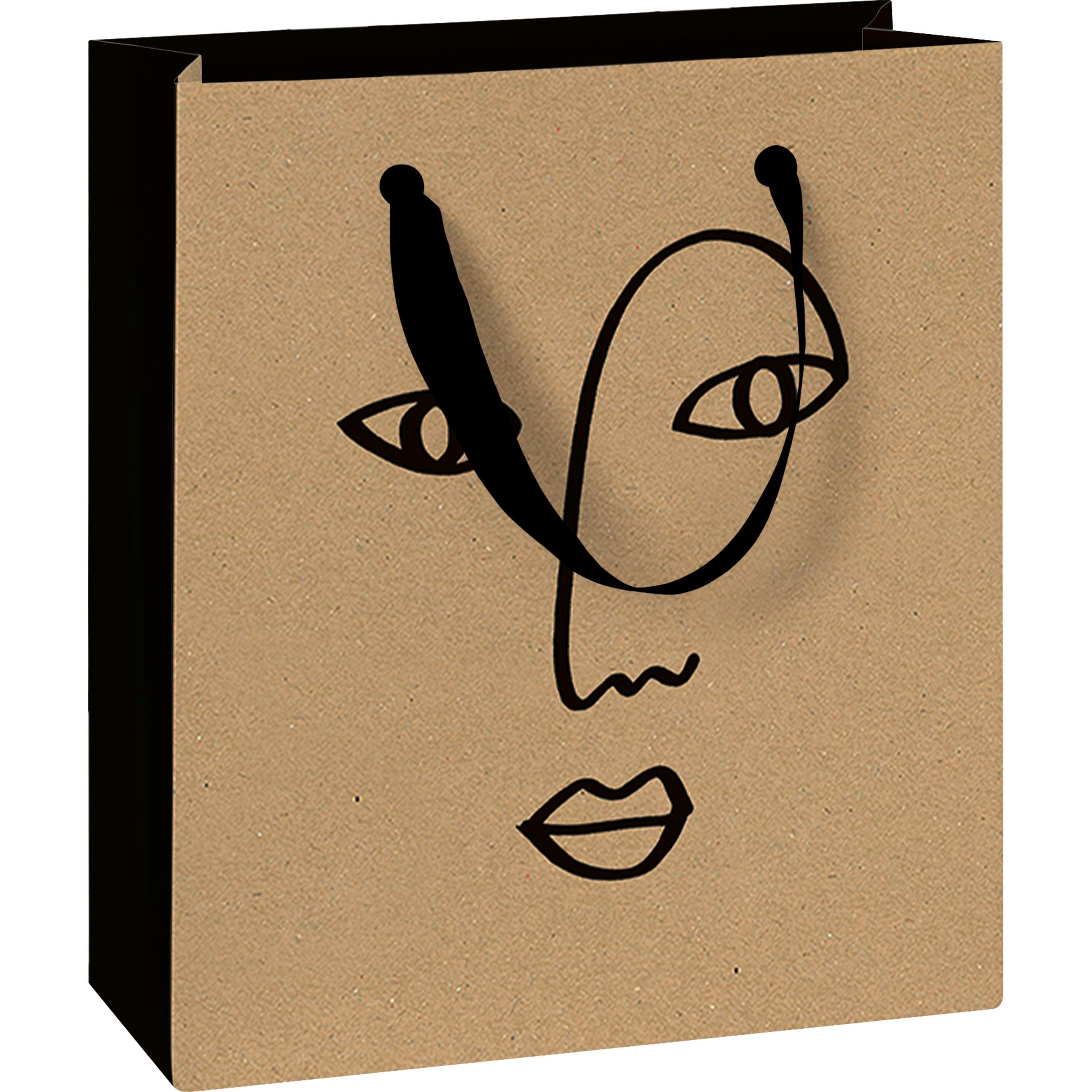 Thumbnail - Stewo, Geschenkverpackung, Geschenktasche Taio 254353425 beige 18x8x21cm (Geschenktüte)
