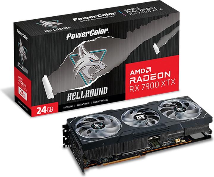 Image du produit Powercolor Radeon RX7900XTX Hellhound GDDR6 HDMI 3xDP (24 Go)