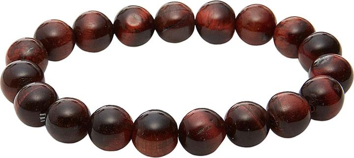 Actual product image Leyda Bracelet Men Tiger Eye Red (20 cm, Stone)