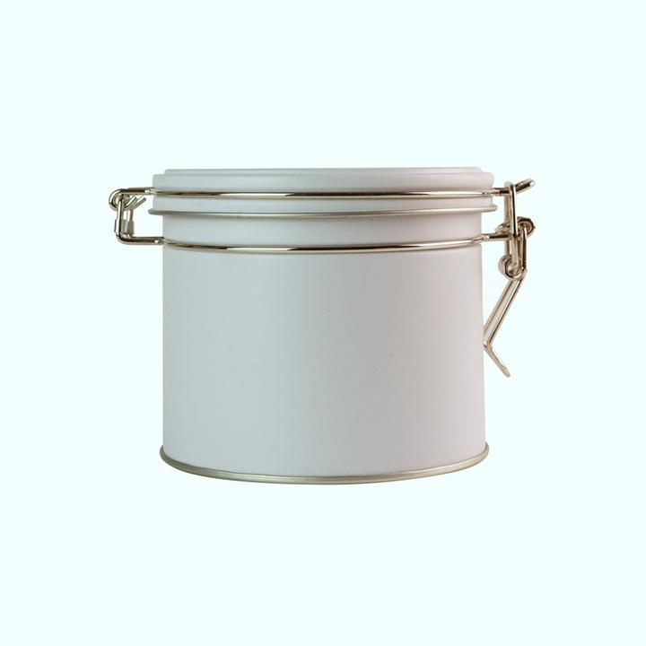 Produktbild miniSchoggi Keksdose mit Bügelverschluss Weiss, Ø 102 x 90 mm