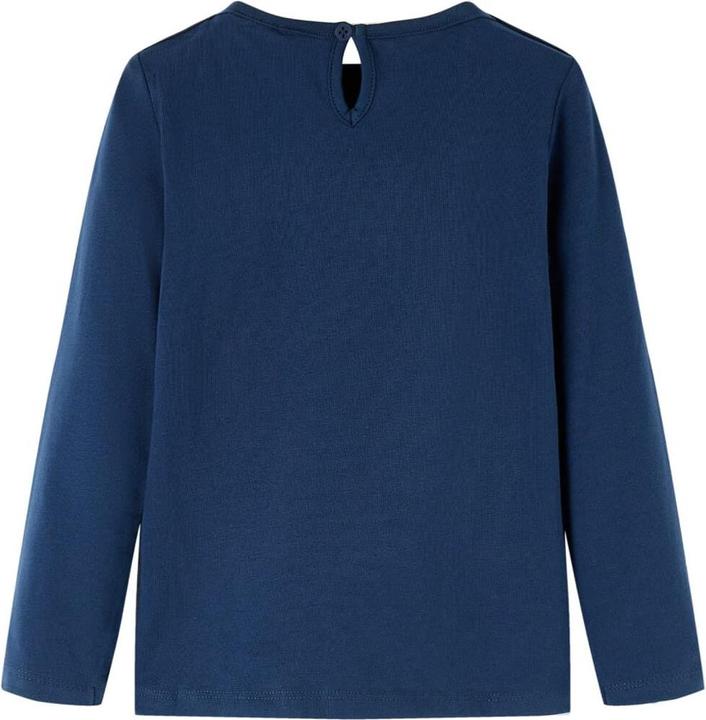 Immagine prodotto vidaXL Camicia da bambino a maniche lunghe blu navy 128,Materiale: 95 % cotone (128)