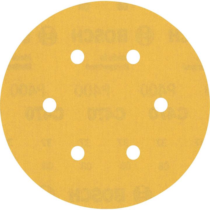 Produktbild Bosch Professional Zubehör EXPERT C470 Schleifpapier mit 6 Löchern für Exzenterschleifer, 150 mm, G 400, 5-tlg. (400)