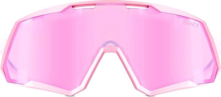 Actual product image Sinner Gear Sinner Pace Sunglasses - Matt Pink - Bicycle Lens (matt pink, Mirror polycarbonate)