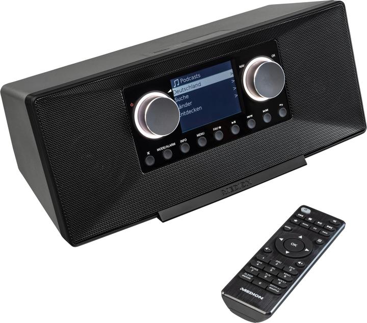 Image du produit Medion P85333 - DAB+ internetradio - Wifi - FM-ontvangst - Zwart (DAB+ DAB, AM, FM, MF, WiFi)