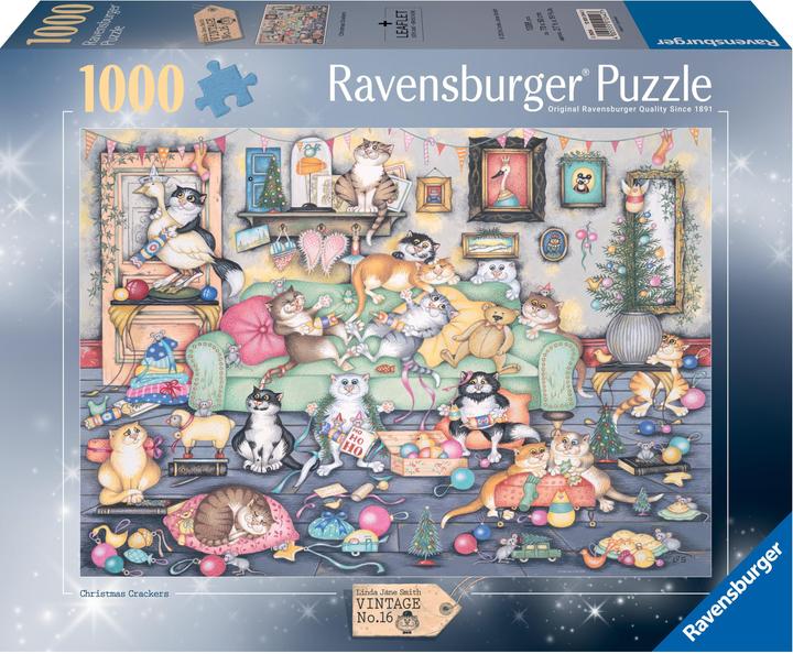 Ravensburger Crazy Cats Christmas Crackers (1000 Teile)