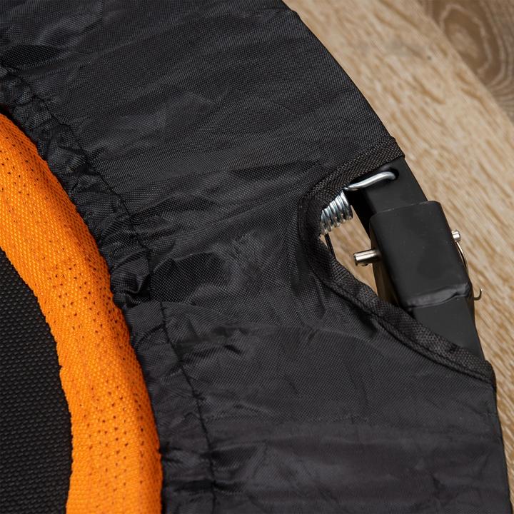Produktbild Homcom Fitness-Trampolin Stahl, Kunststoff Schwarz+Orange (102 cm)