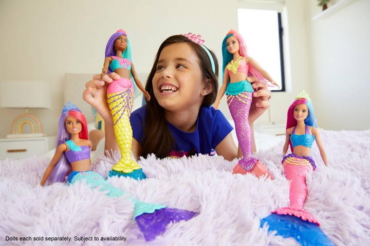 Produktbild Barbie Dreamtopia Meerjungfrau Puppe (pink- und lilafarbenes Haar)