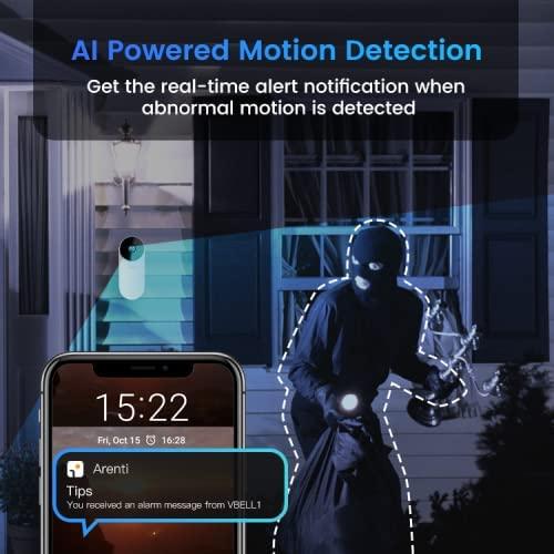 Image du produit Laxihub BellCam-32 Rechargable Battery 5G Wi-Fi 1080P Video Doorbell & 32 GB SD Card