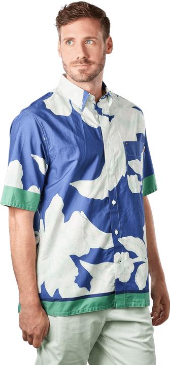 Immagine prodotto Tommy Hilfiger - Camicia casual con stampa a stencil Blu/Multi (XXL)