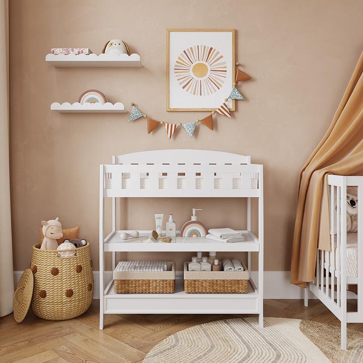 Actual product image Vicco Wickelkommode Nesty, Weiss, 89 x 99.5 cm