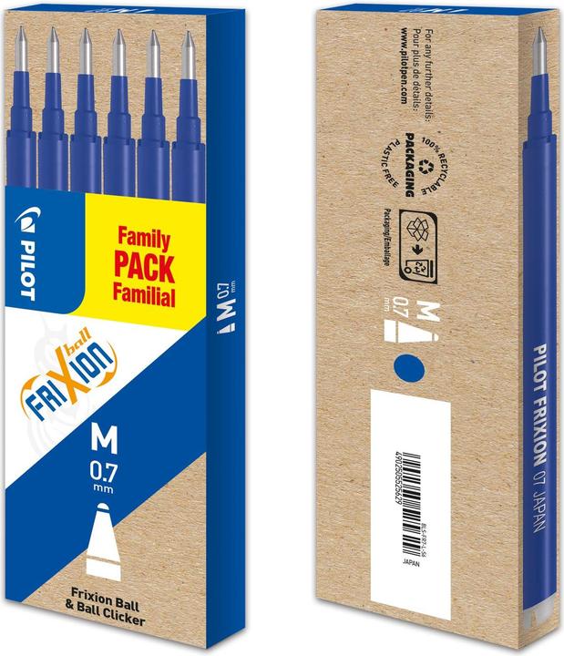 Immagine prodotto Pilot FriXion Set di ricariche da 6 (6 Pezzo/i, Blu, 0.70 mm)