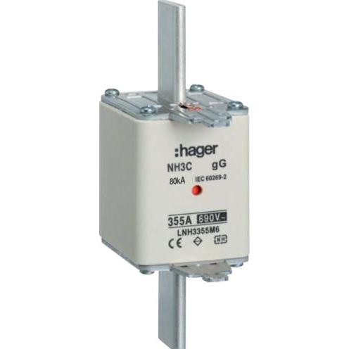 Hager, Sicherung, LNH3355M6 (NH-DIN Sicherung, 355 A)