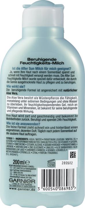 Actual product image Garnier After Sun (200 ml, After Sun Lotion)