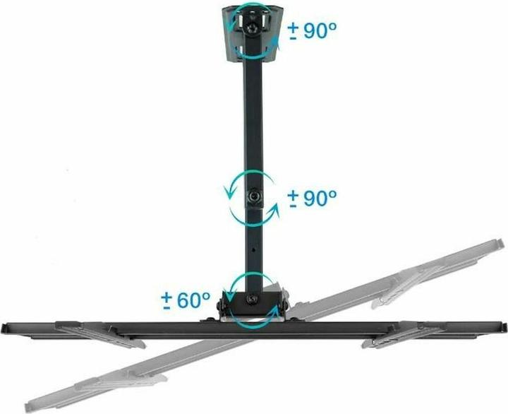 Actual product image Tooq Technology Soporte Pared Pantallas 32-55" Gira Incli Negro (Wall, 55", 35 kg)