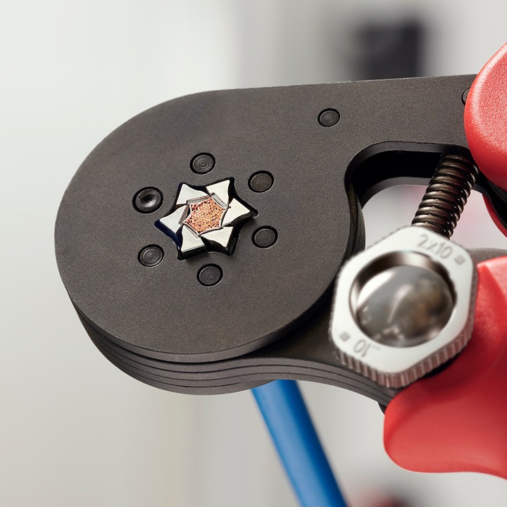 Actual product image Knipex Self-Adjusting Crimping Pliers for wire ferrules (180 mm)