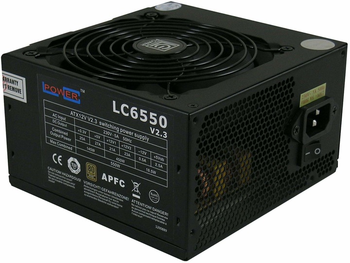 LC-Power SuperSilent Black-Edition 6550 (550 W)