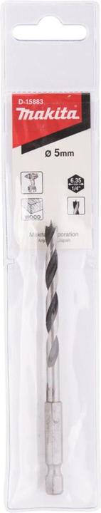 Actual product image Makita Wood drill 5.0mm (5 millimetres)