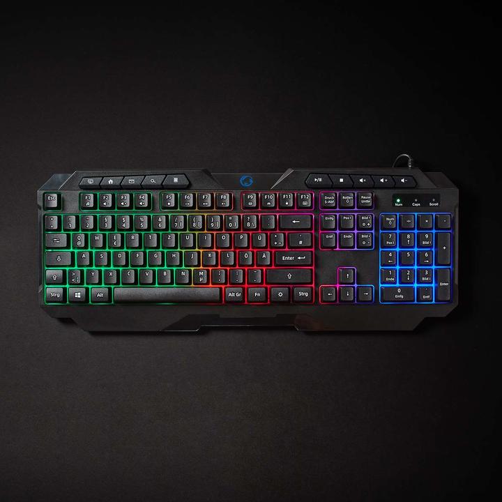 Produktbild Nedis Wired Gaming Keyboard | USB Type-A | Folientasten | LED | QWERTZ | DE-Layout | Netzkabellänge: (Deutschland, Kabelgebunden)