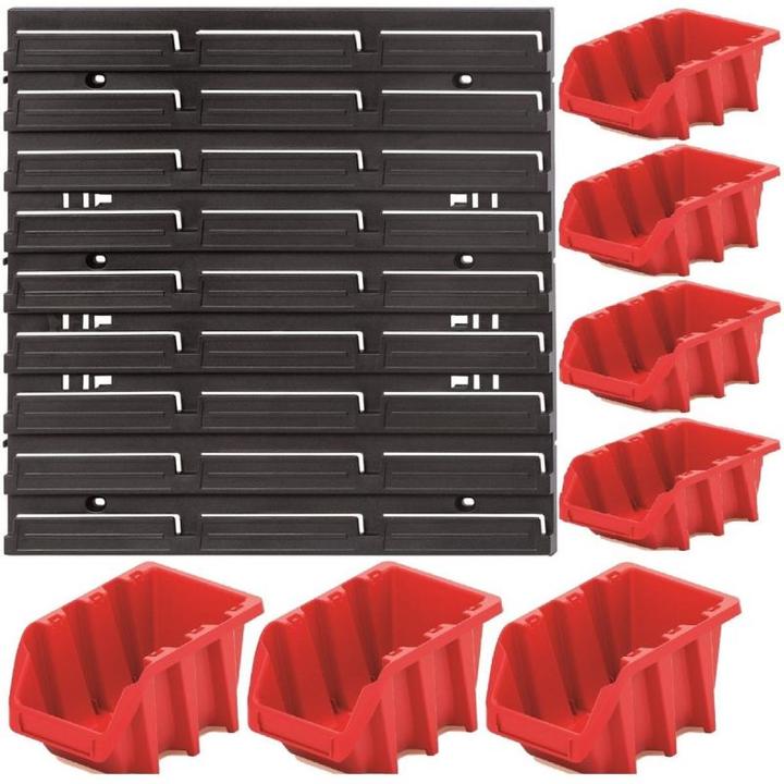 Produktbild Kistenberg Hängewand mit 7 Werkzeugboxen ORDERLINE 400x110x400