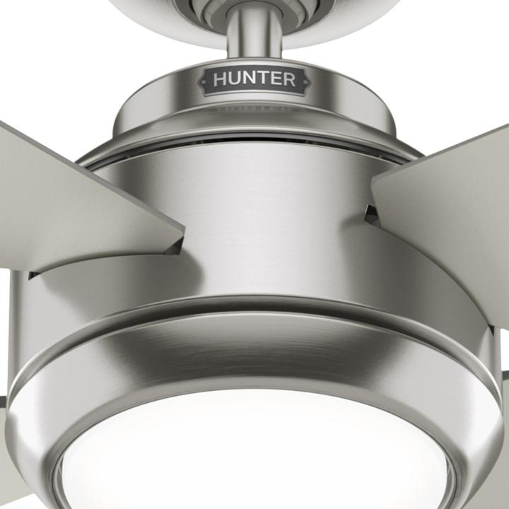 Produktbild Hunter Fans DC Deckenventilator Greta Nickel mit LED & Fernbedienung (44.80 dB)