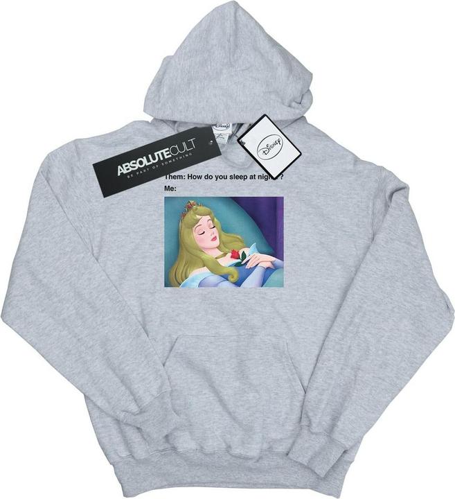 Actual product image Disney Womens/Ladies Sleeping Beauty Meme Hoodie (S)