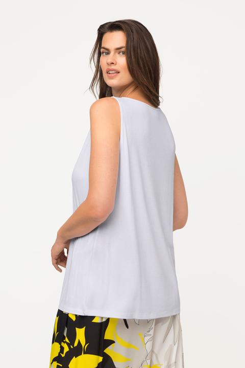 Produktbild Ulla Popken Top, Classic, asymmetrischer V-Ausschnitt, ärmellos (50, 52)