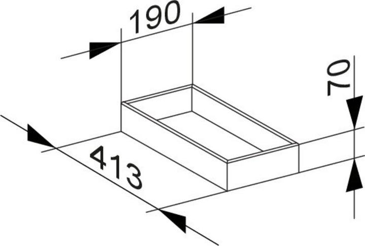 Produktbild Keuco Aufbewahrungsbox EDITION 11 190x70x413mm we (41.30 cm)