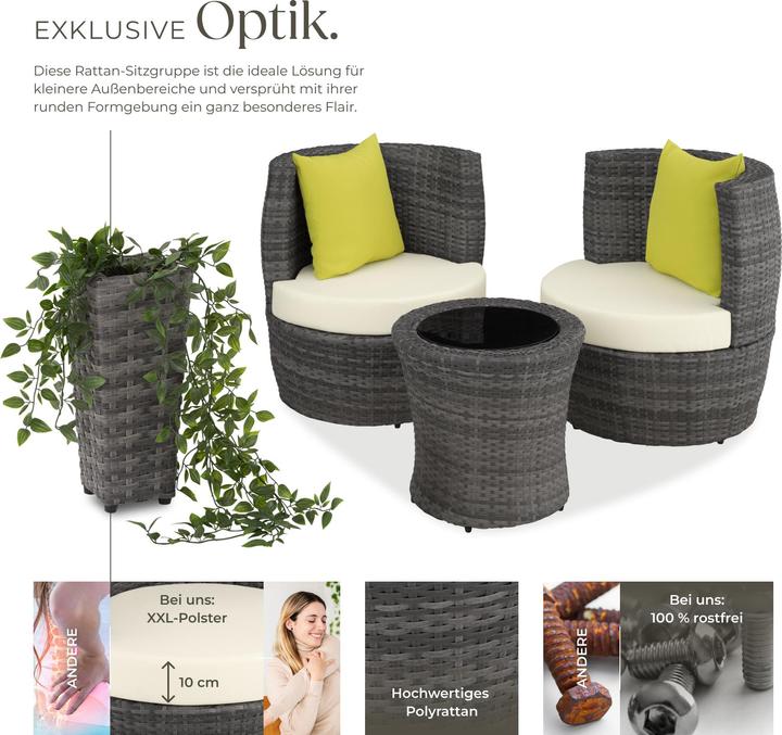Image du produit tectake Salon de jardin NICE