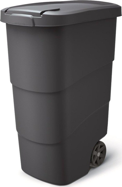 Prosperplast Abfallbehälter auf Rädern WHEELER 110 L Anthrazit (110 l)