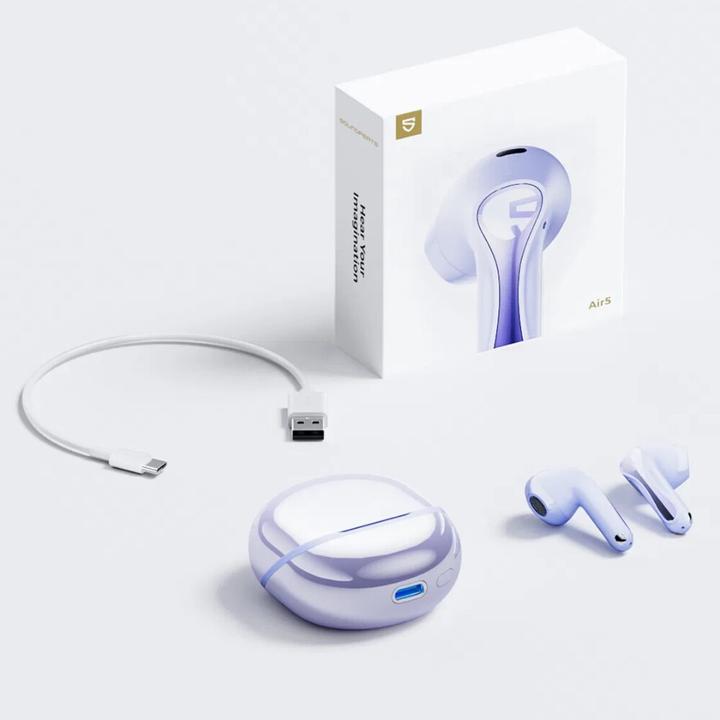 Produktbild Soundpeats TWS Air 5 headphones (purple) (ANC, 20 h, Kabellos)
