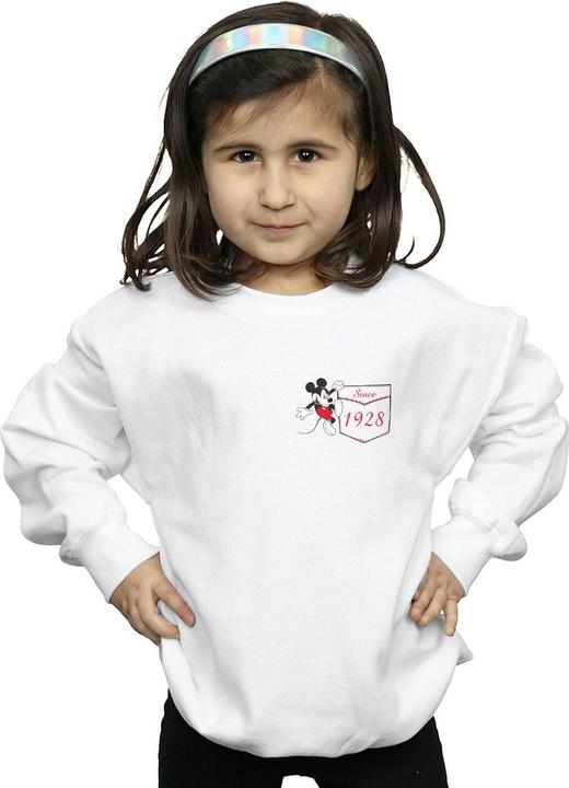 Produktbild Disney Mickey Mouse Faux Pocket Since 1928 Sweatshirt Mädchen (140, 146)