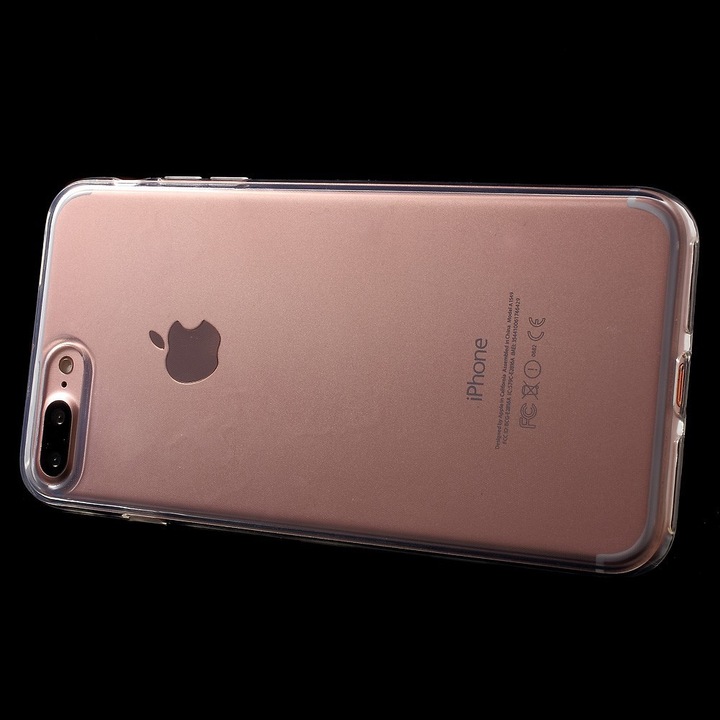 Produktbild Cover-Discount iPhone 8 Plus / 7 Plus - Gummi Silikon Hülle extra dünn transparent (Apple iPhone 7 Plus, Apple iPhone 8 Plus)
