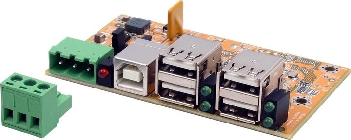 Image du produit Exsys Carte de concentrateur industriel USB 2.0 4 ports (USB-B, 4 Ports)