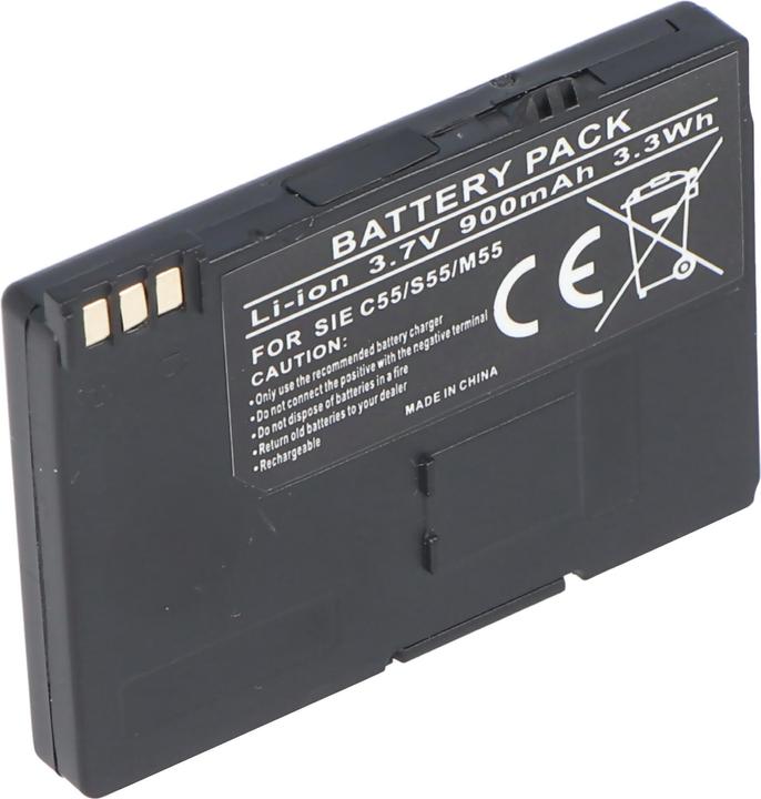 Actual product image Siemens Akku C55, C60, S55, M55, A52, A55