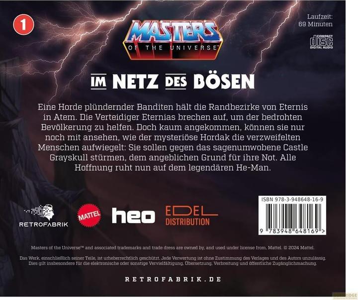Productafbeelding Masters of the Universe hoorspel-cd Aflevering 1: In het web van het kwaad *Duitse versie* (Meesters van het Universum, Duits)