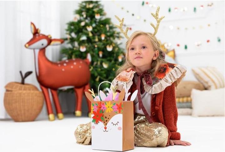 Produktbild Partydeco Geschenktasche Reh 20.5 x 30 x 10.5 cm, Mehrfarbig (1x)