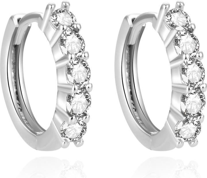 Immagine prodotto Beneto Orecchini a cerchio senza tempo con zirconi AGUC1534