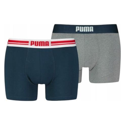 Puma, Herren, Unterhosen, Herren Everyday Boxershorts Mit Platziertem Logo, 2er-Pack, (L, 2er Pack)