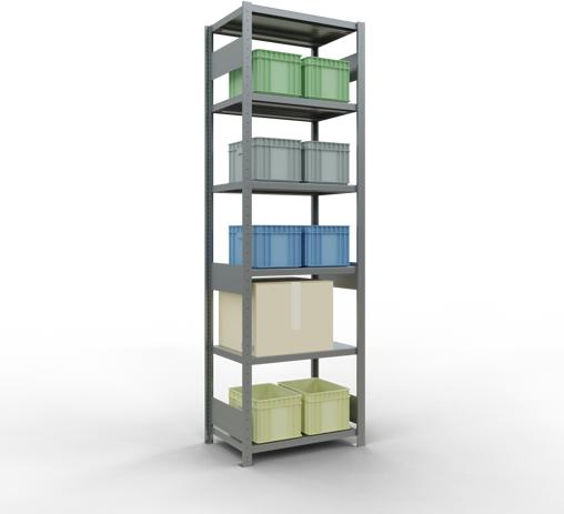 Actual product image Schulte Lagertechnik MULTIplus250 basic racking system with length ledgers