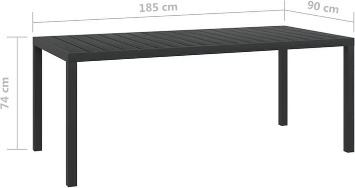 Produktbild vidaXL Garten-Essgruppe (185 x 90 x 74 cm)