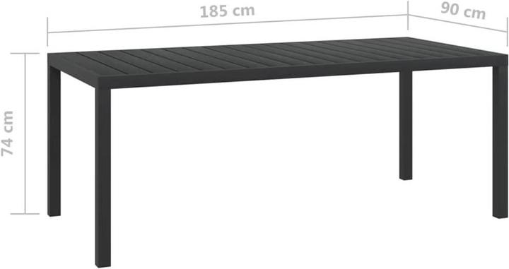 Produktbild vidaXL Essgruppe (185 x 90 x 74 cm)
